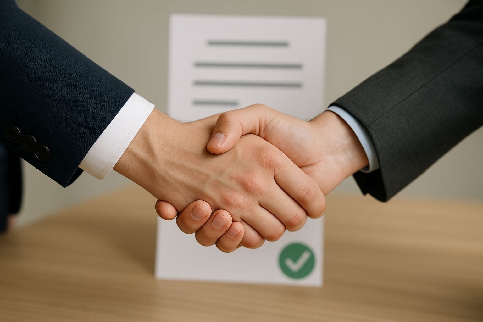 Professional handshake representing trust and compliance partnership